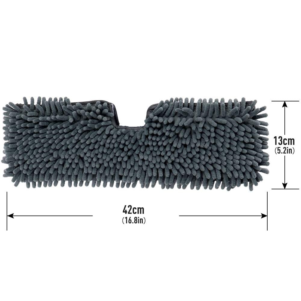3 Pack Microfiber Flip Mop Refills, Dua-Action Microfiber Mop Replacement Pad...