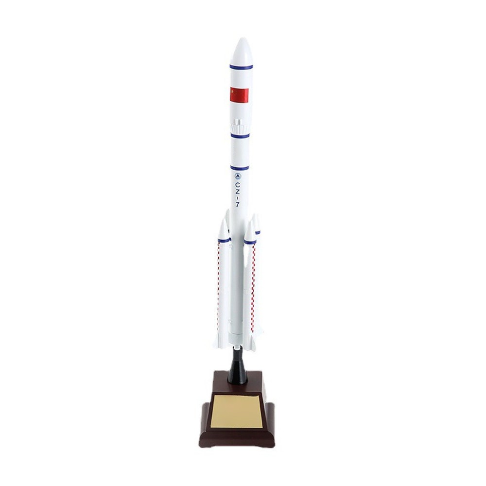 1:200 Ornaments CZ-7 Long March 7 Rocket Model Simulation Alloy Space Model