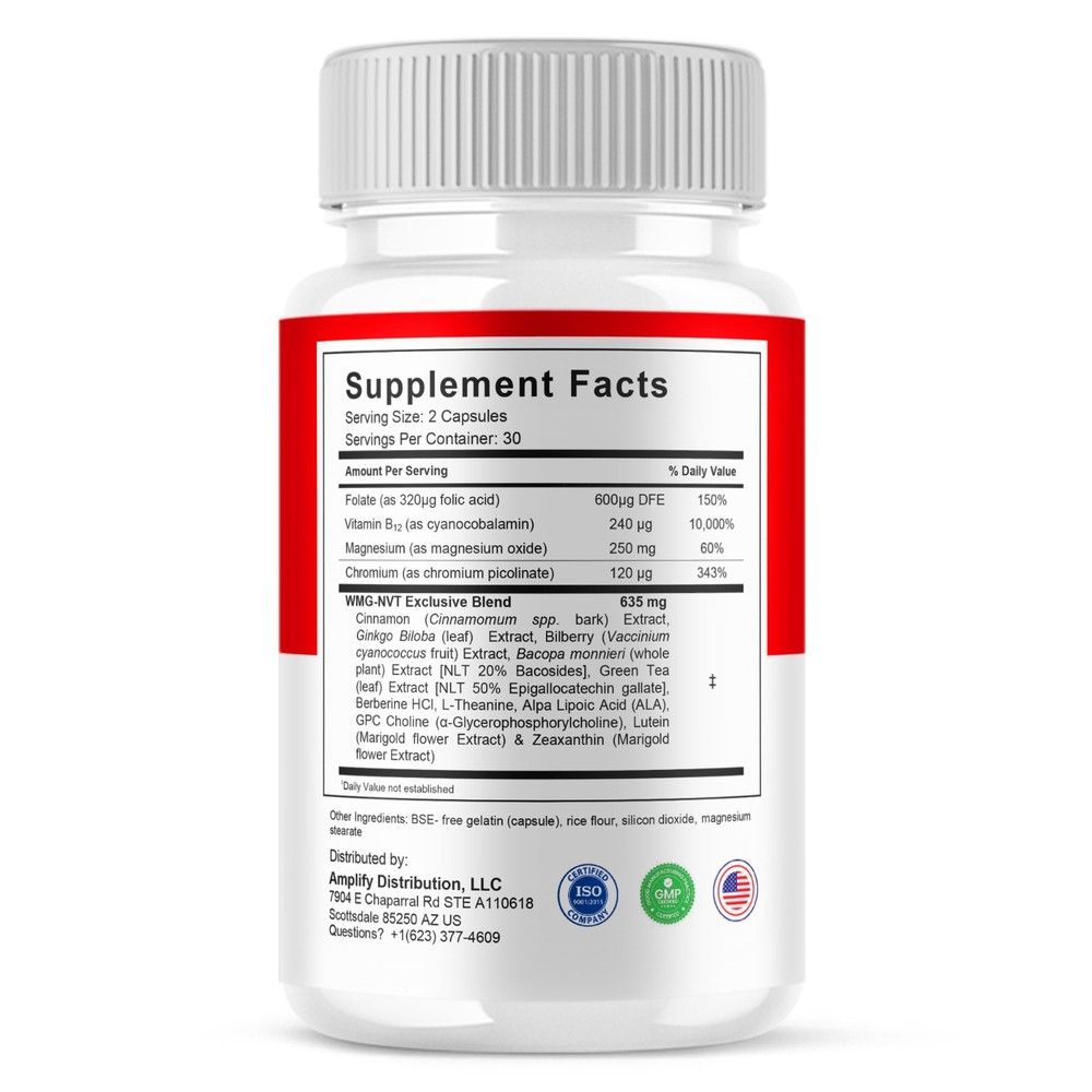 (5 Pack) BioSteady Blood Optimizer, Bio Steady Advanced Formula (300 Capsules)