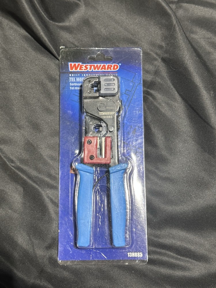 WESTWARD Tel Modular Plug Crimper 13H885