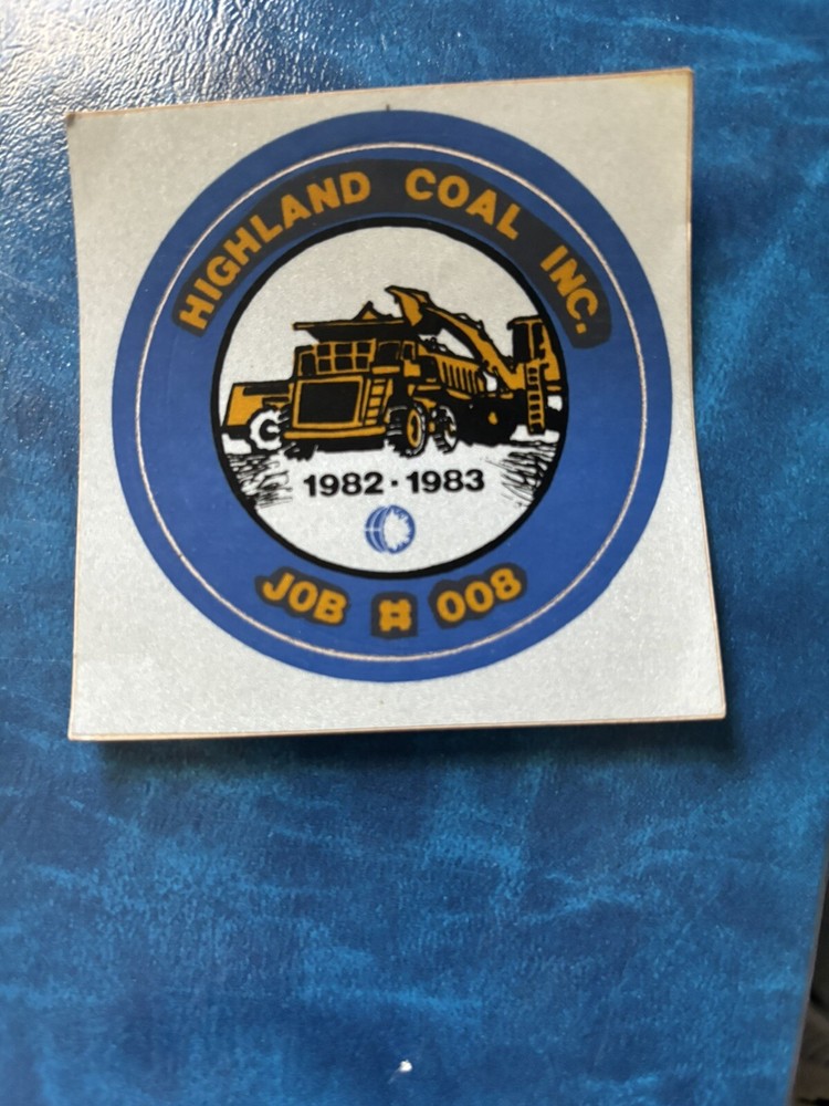 Coal mining stickers, nice older coal company