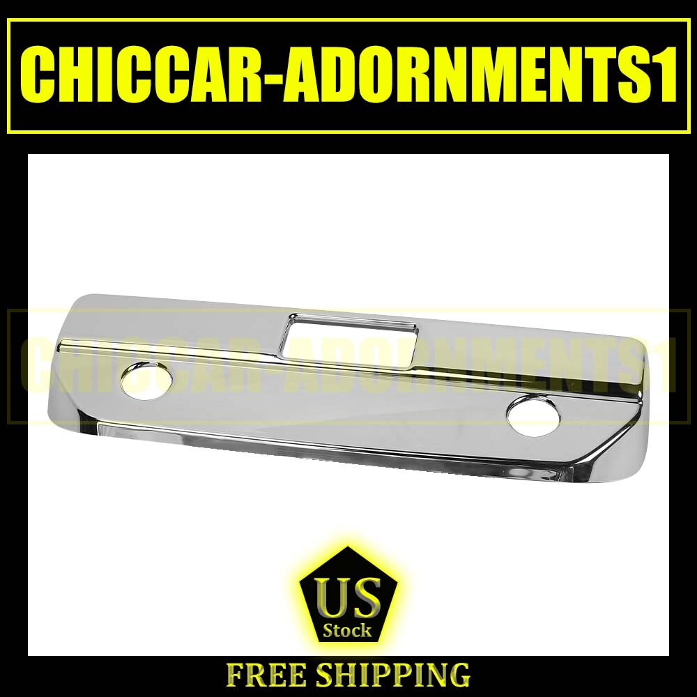 TRIPLE CHROME TAILGATE HANDLE COVERS FOR 2019-2022 CHEVY SILVERADO W/ CAMERA LED
