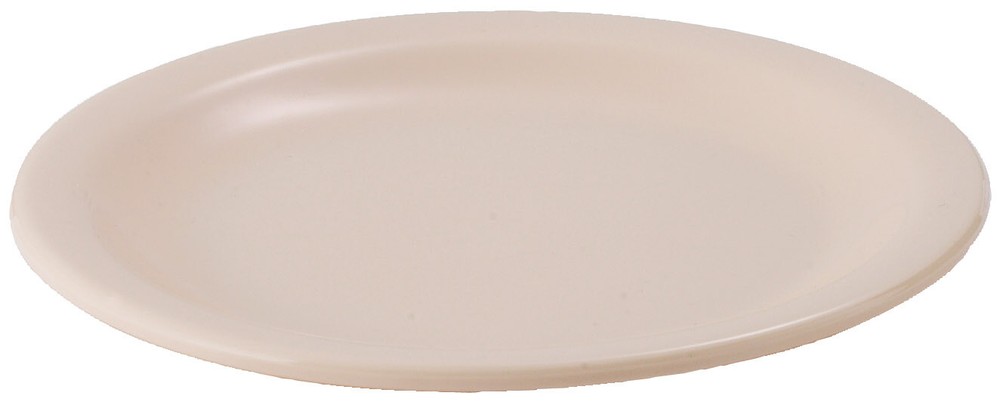 7-7/8" Melamine Round Plates, Tan (4 Dozen)