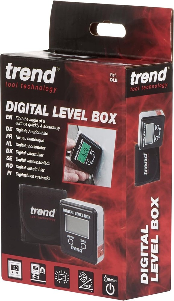 Digital Level Box and Angle Finder (Magnetic Base & LCD Display) for Woodwork...