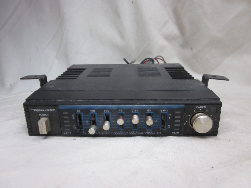 untested vintage REALISTIC STEREO FREQUENCY EQUALIZER BOOSTER model 12-1954