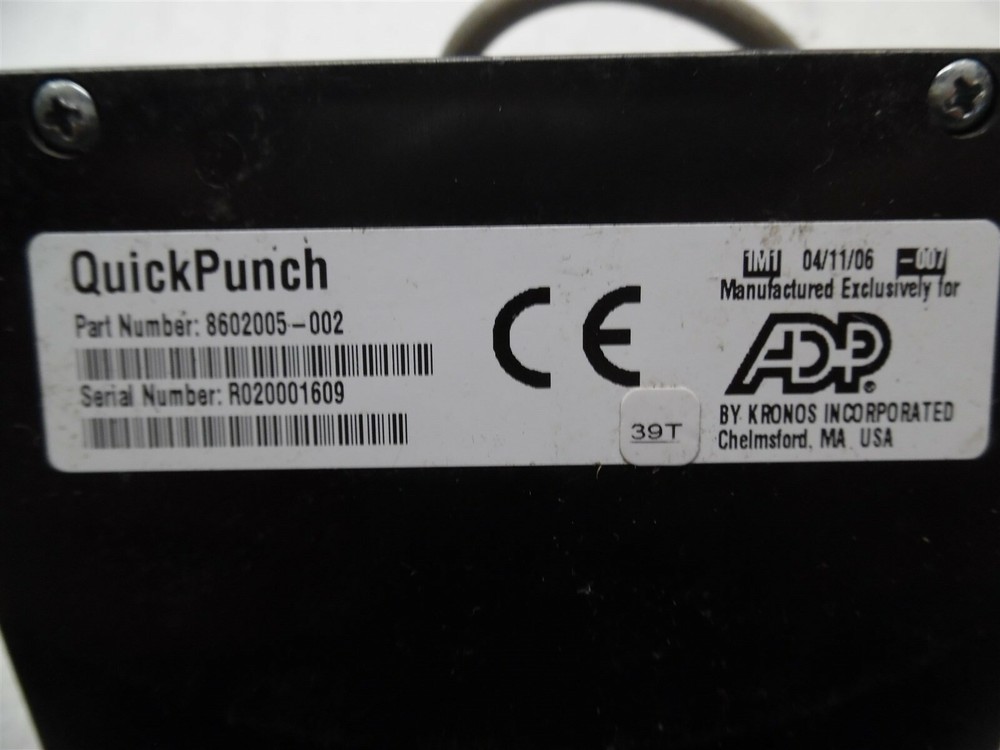 Kronos Touch ID Bio-Metric Reader 8602005-001