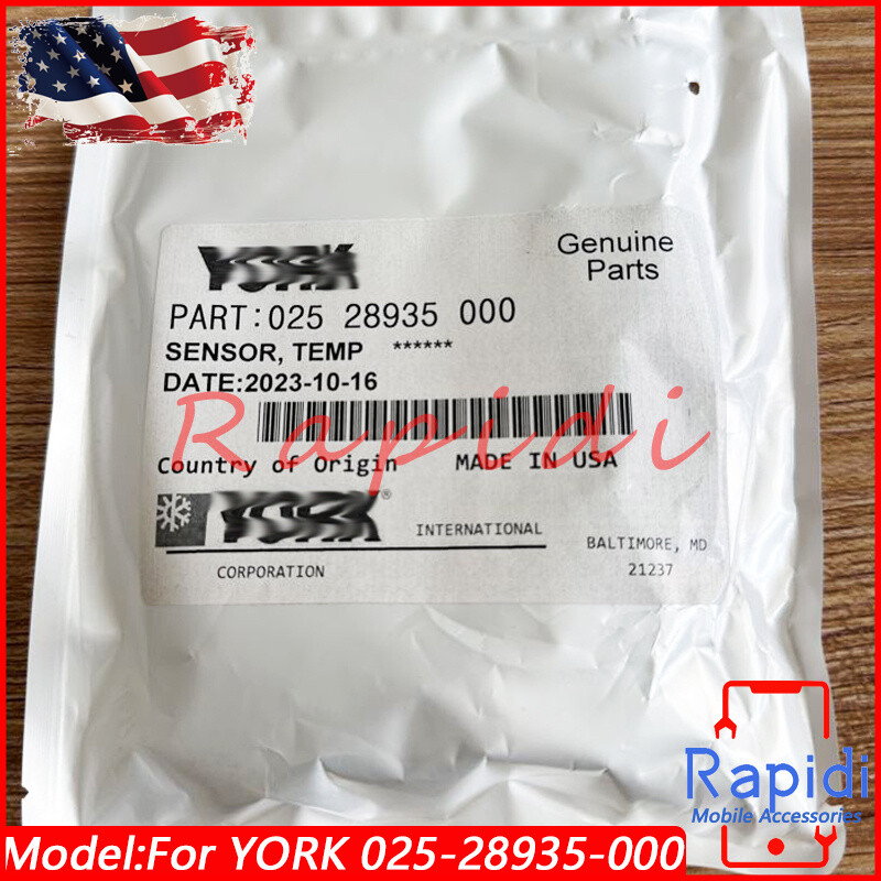 For YORK 025-28935-000 Water Temperature Probe Conditioner Temperature Sensor