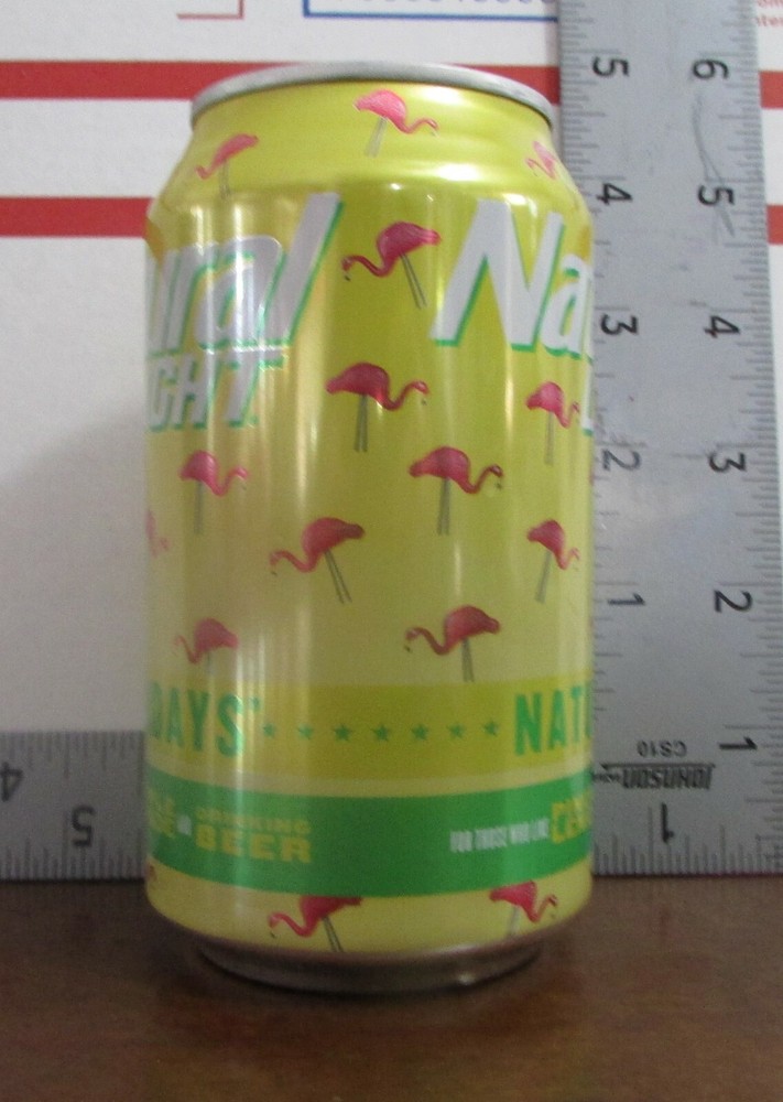 NATURAL LIGHT NATURDAYS empty 12oz beer can PINEAPPLE LEMONADE
