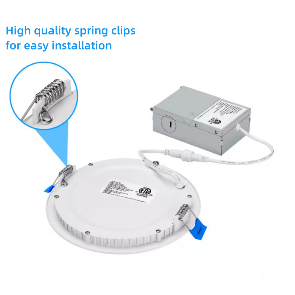 12Pack 6 Inch Ultra-Thin LED Recessed Ceiling Light,3000K/4000K/5000K Selectable