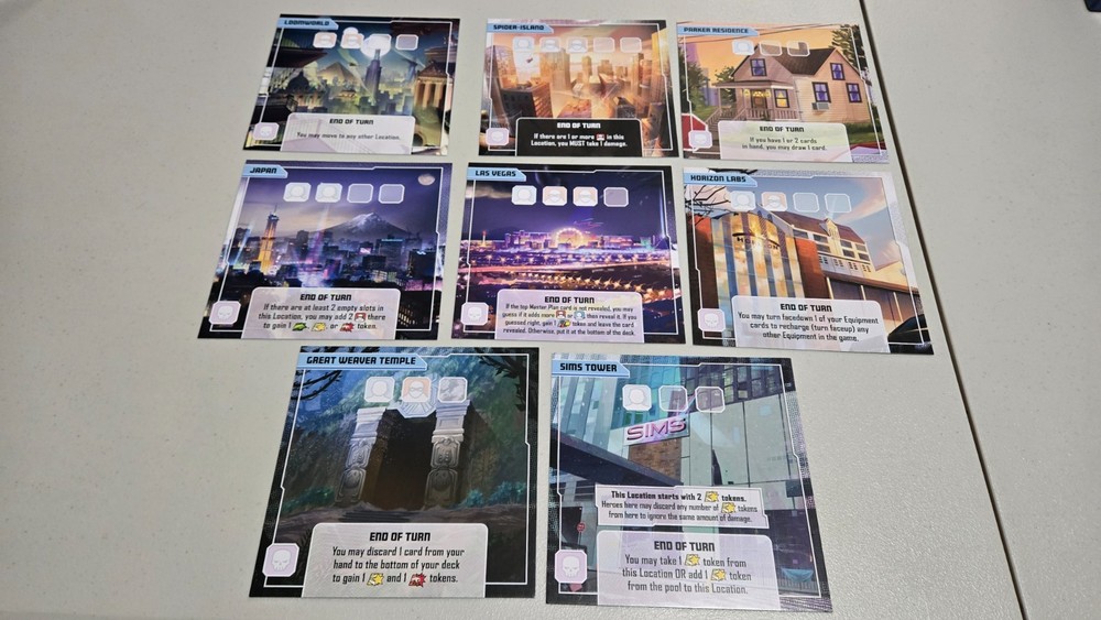 Marvel United Spidergeddon Locations