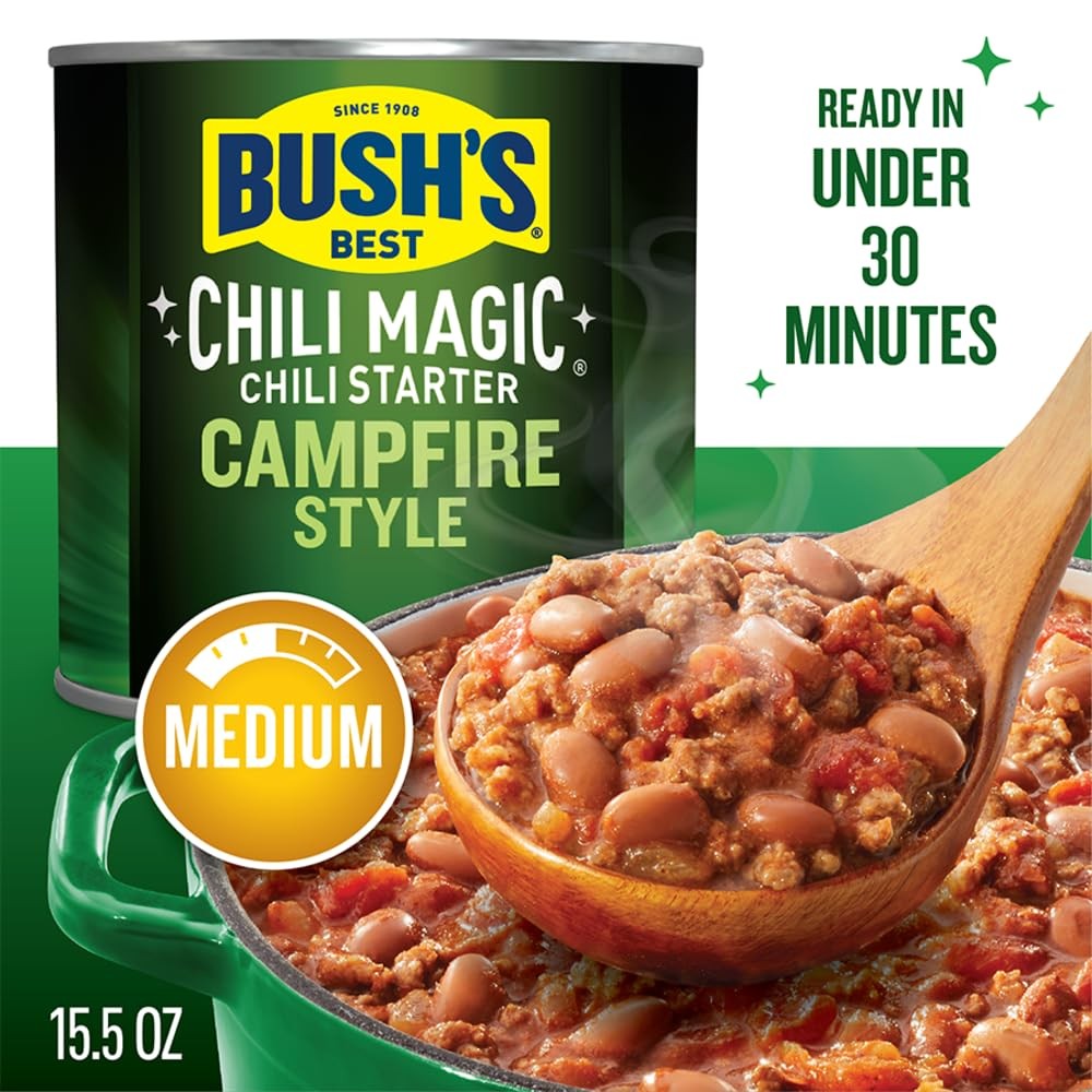 Canned chili beans starter for cooking.