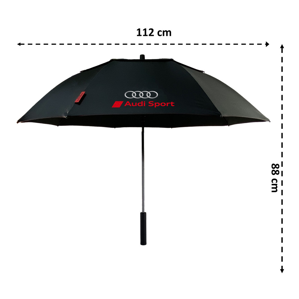 Genuine Audi Golf Umbrella Windproof Strong Automatic Enthusiasts Gift Black