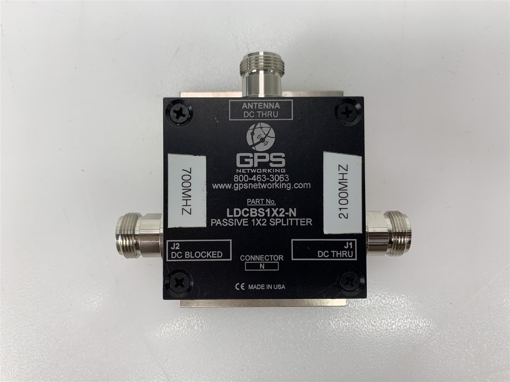 GPS Networks Passive 1x2 Splitter LDCBS1X2-N