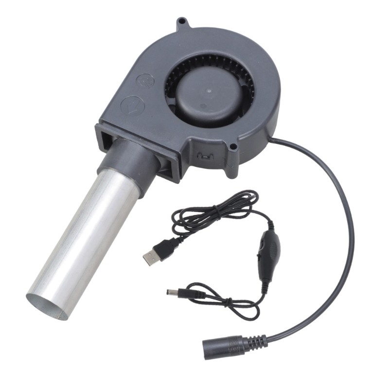 Portable Adjustable Speed Blower System With Extended Metal Duct Cooling Fan