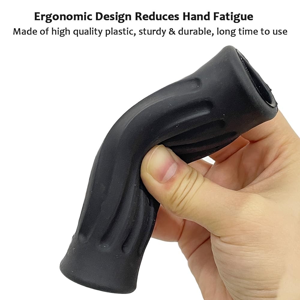 Rollator Hand Grips Replacement for Elderly & Disabled - Rolling Black-A