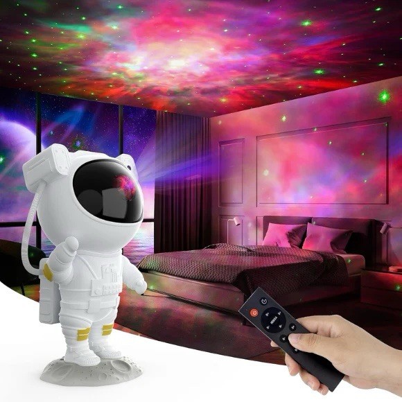 Astronaut Star Projector Night Light Remote Control Multicolor LED Adjustable