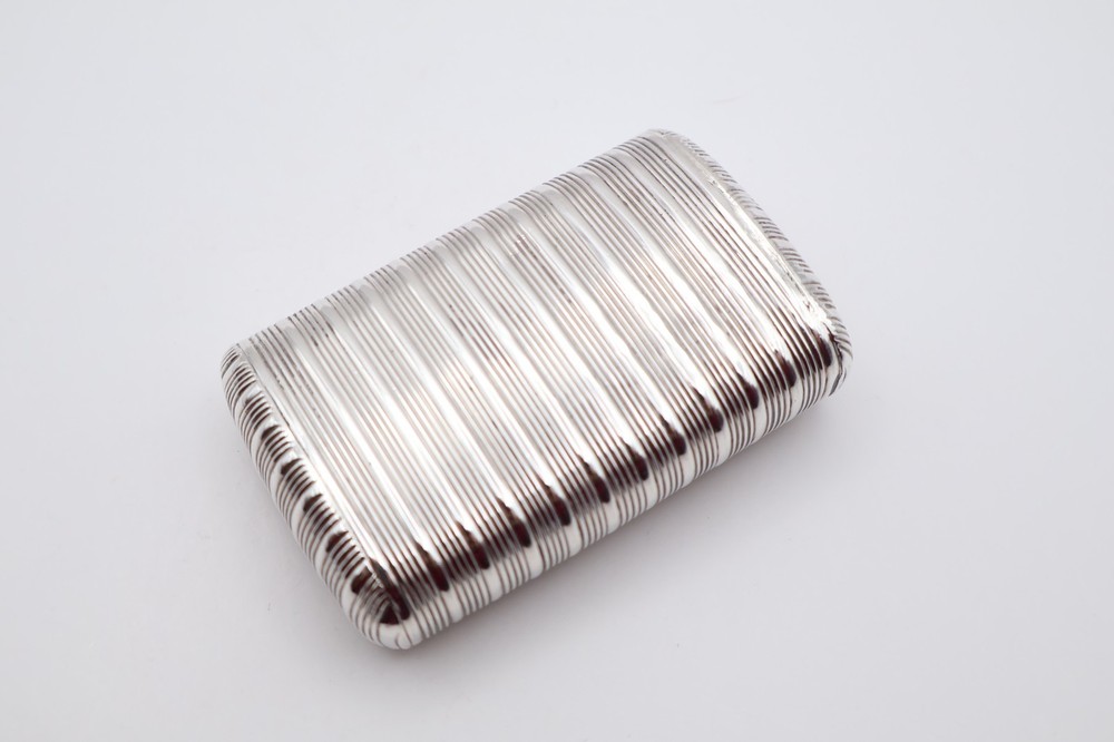 Quality Antique Solid Silver Large Snuff Box Hallmarked Birmingham C.1800