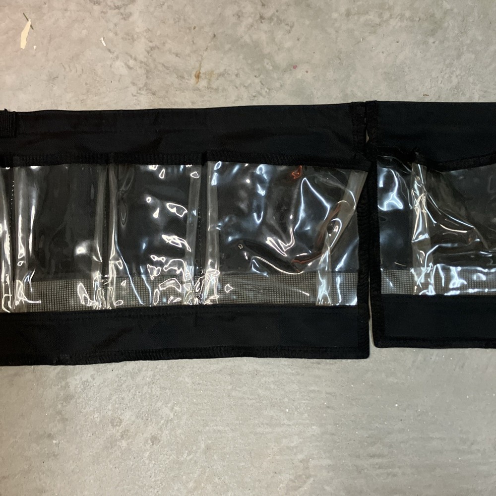 Harley Davidson Canvas Plastic Black Clear Tool Accessory Holder 35”