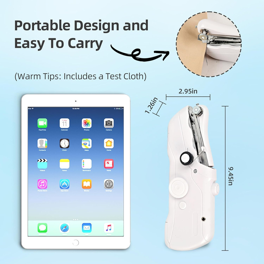 Handheld Sewing Machine,Electric Switch,Two Speed Modes，Easy to Operate，Portable