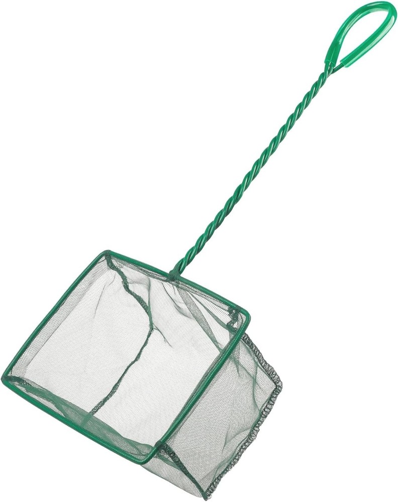 Durable 6-Inch Fish Catching Net with Rust Resistant Handle for Ponds & Tanks