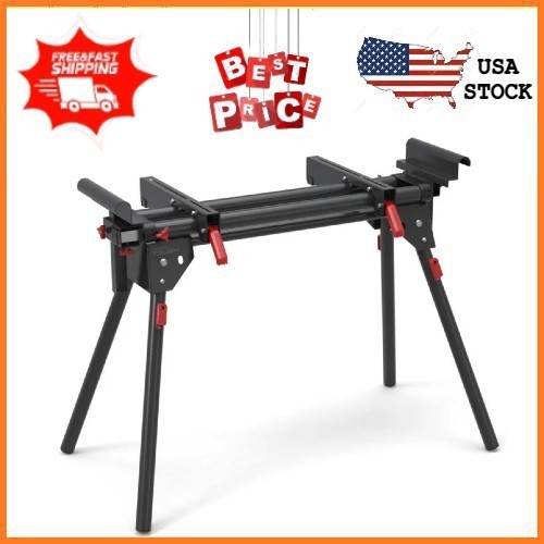 Hyper Tough Hyper Stack 500 lb Heavy Duty Miter Saw Stand, Holds 10' Boards