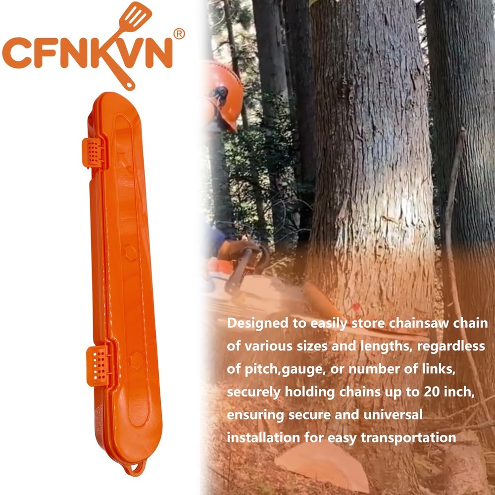 Chainsaw Chain Storage Box, Chainsaw Accessories, Universal Portable Holder C...