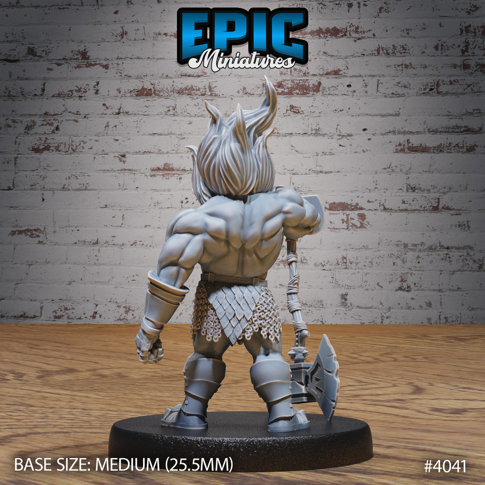 Fire Dwarf 3D Print D&D Miniatures Epic Miniatures