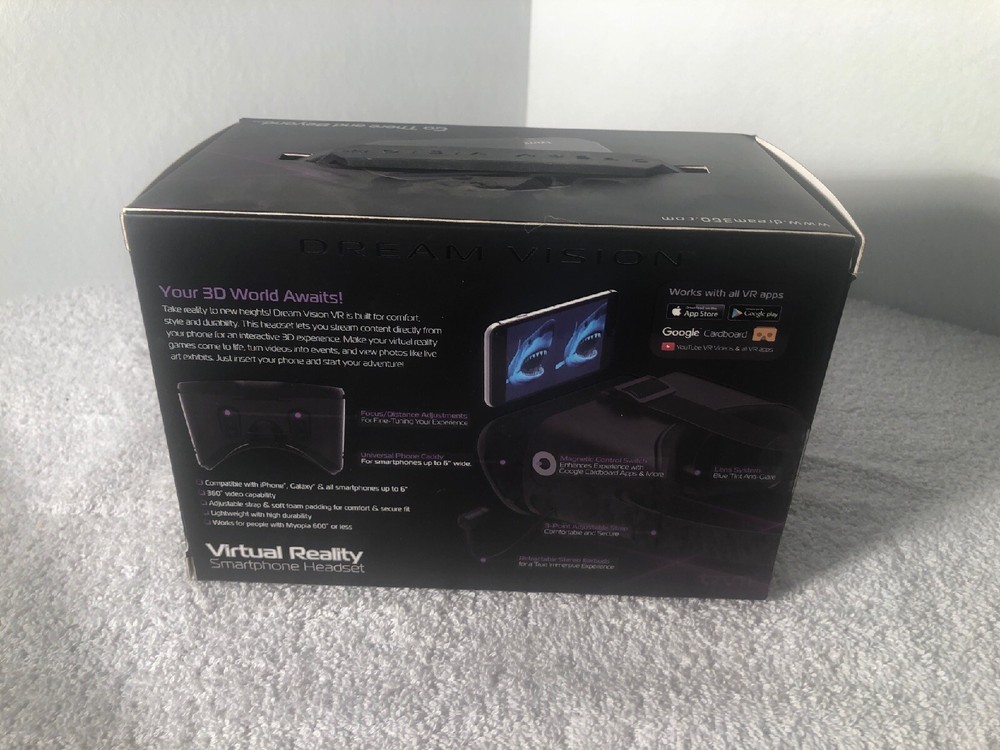 Tzumi, Dream Vision, Virtual Reality, Smart Phone Headset, iOS, Android