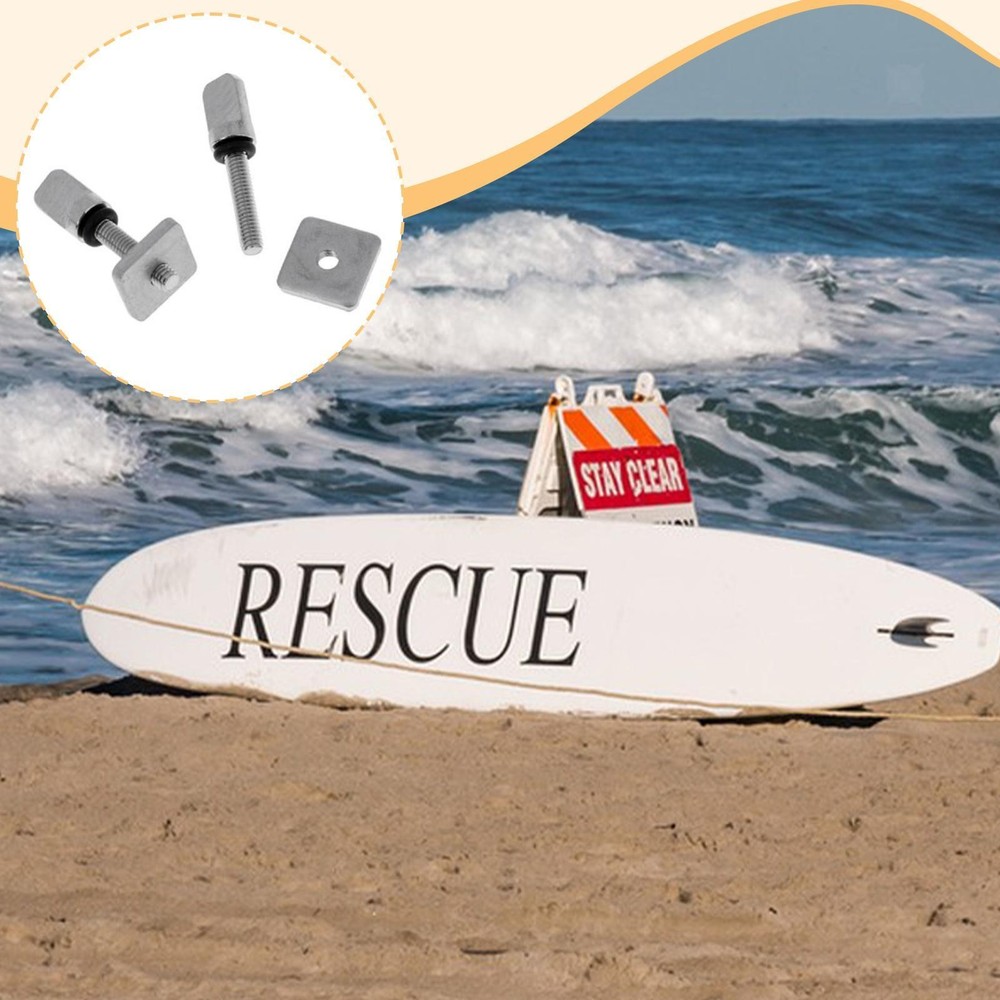 2x Surfboard Fin Screws Compact Professional Practical Surfboard Accessories