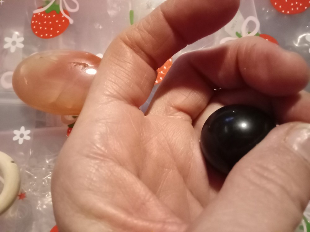 2 Piece Hand Exercise Fidget Natural Palm/Sphere
