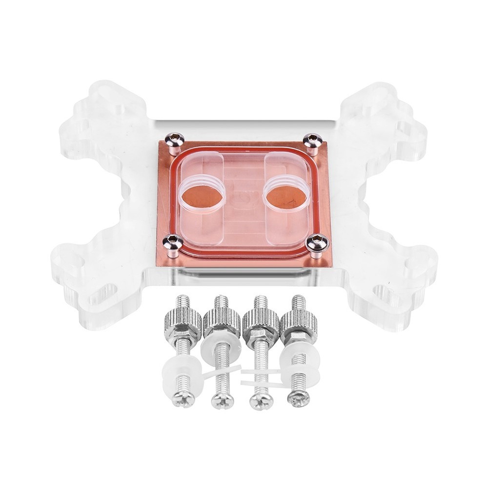 ♡ Universal Computer CPU Water Cooler Block Cooling Block Copper Base No Water