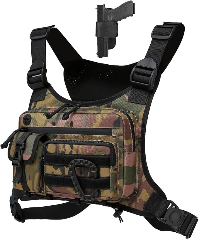 Multifunctional Adjustable Vest Waterproof Chest Bag