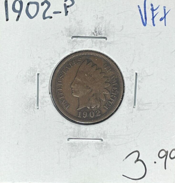 1902-P INDIAN HEAD CENT ~VF+  ~NICE COIN~