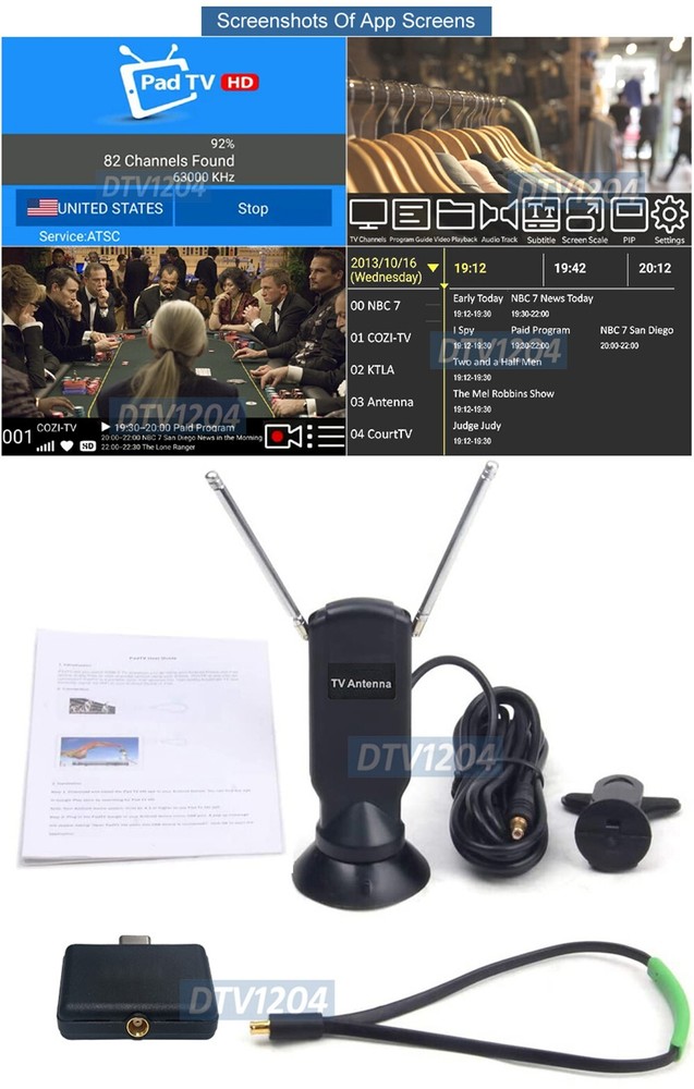 USB Type-C Digital TV Tuner For Android Tablet Smart Phone