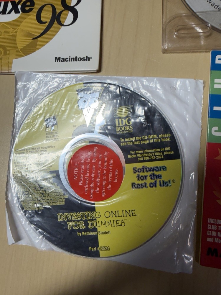 Vintage Mac Business related software CD Disc Lot, Demos & programs