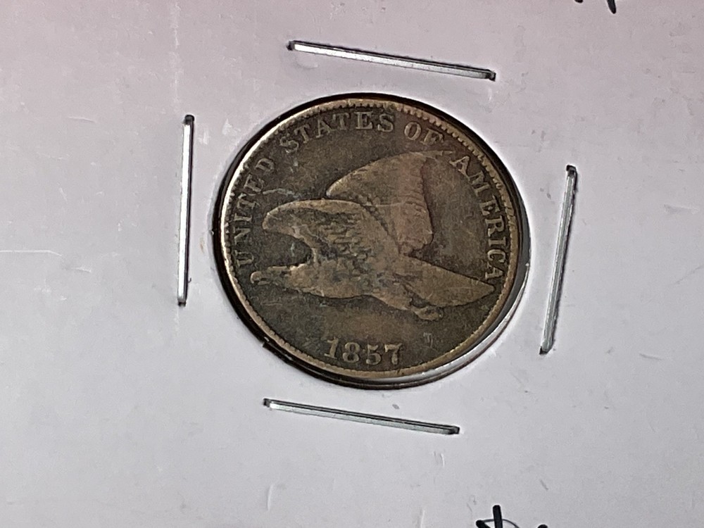 1857 Flying Eagle 1 Cent Penny 1c