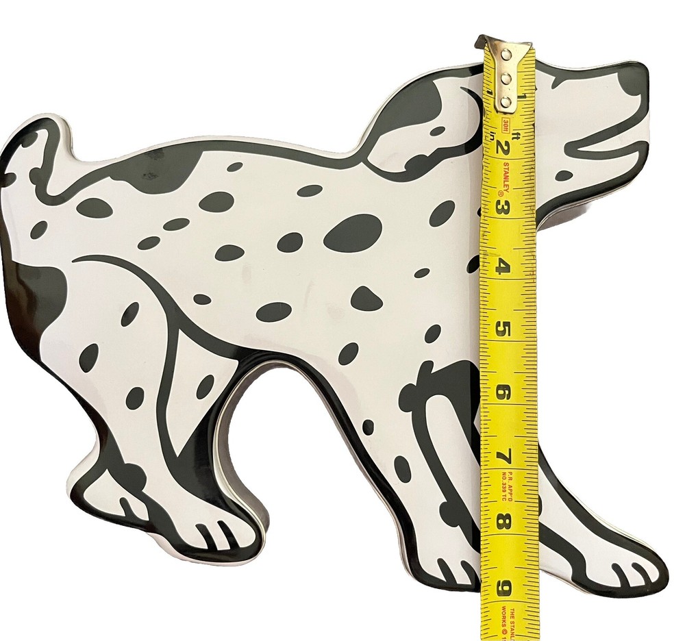Dalmatian Pup Shaped Dog Original Snack Tin EMPTY 2017