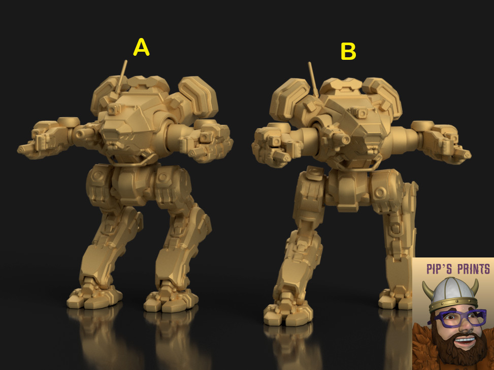 NSR-9J Nightstar Mech For Battletech CGL Scale Syllogy Two Variations!