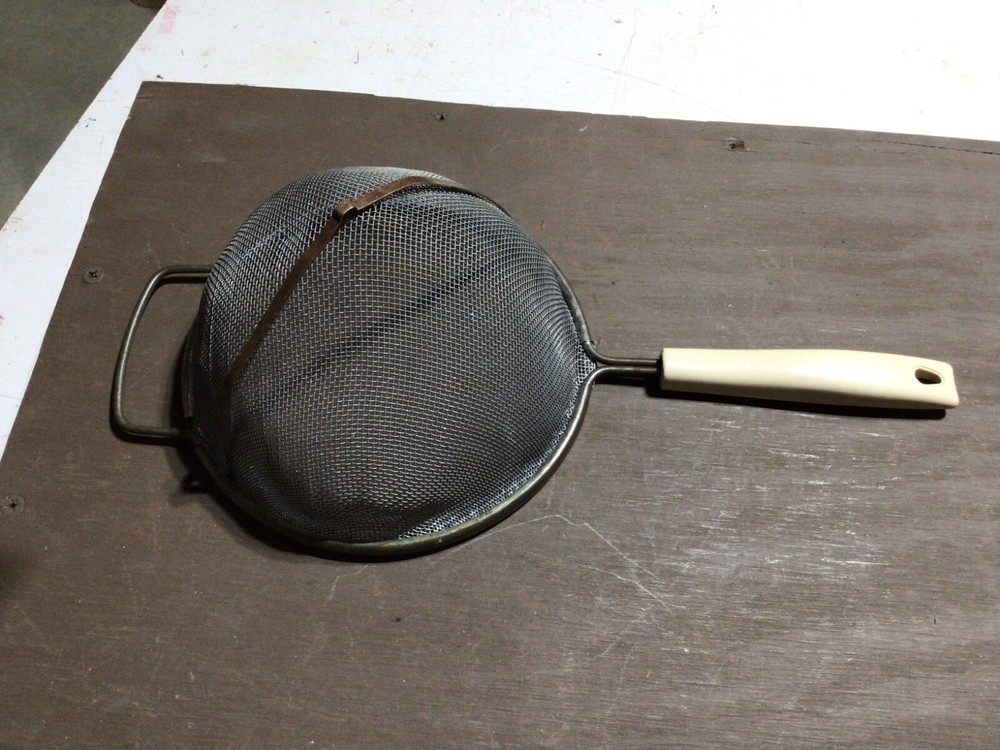 Vintage 6" Hand Mesh Sifter Strainer Colander