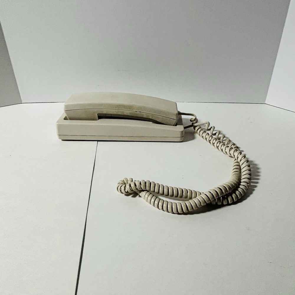 GTE Vintage Beige Wall Mount Push Button Phone Automatic Electric