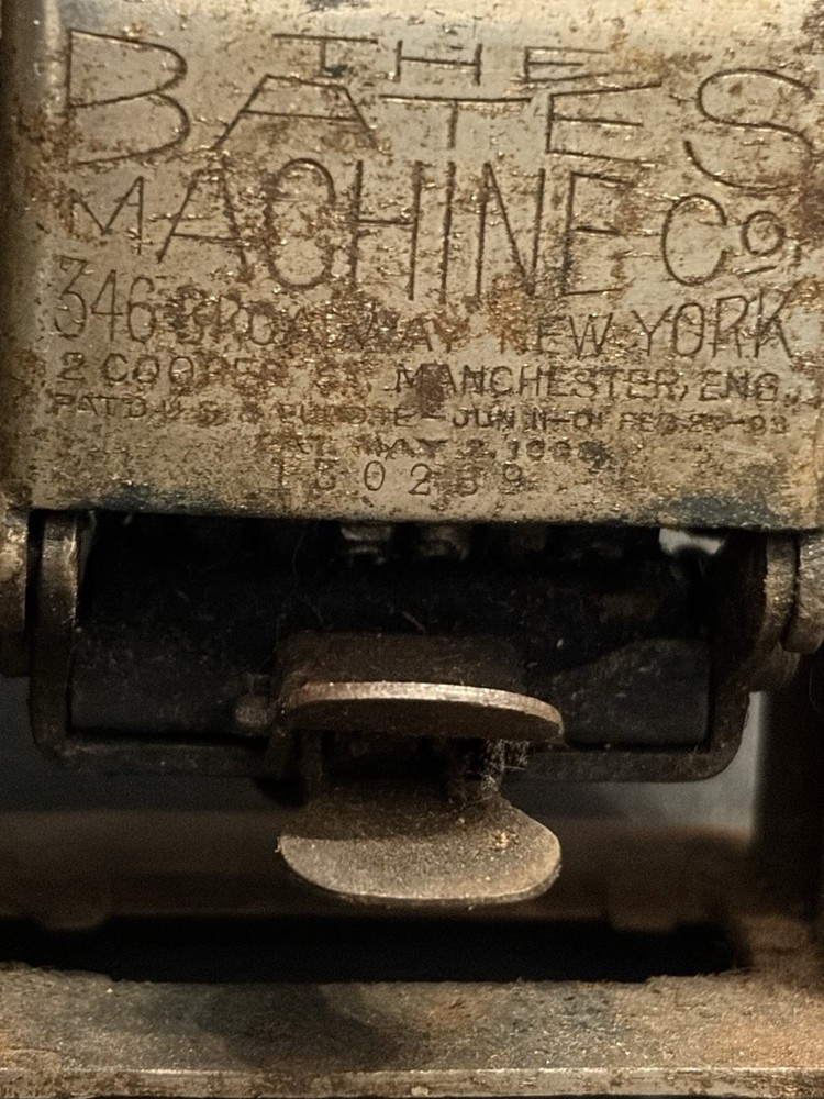 Bates Model 49 Numbering Machine Working Advances Tested 5-Digit