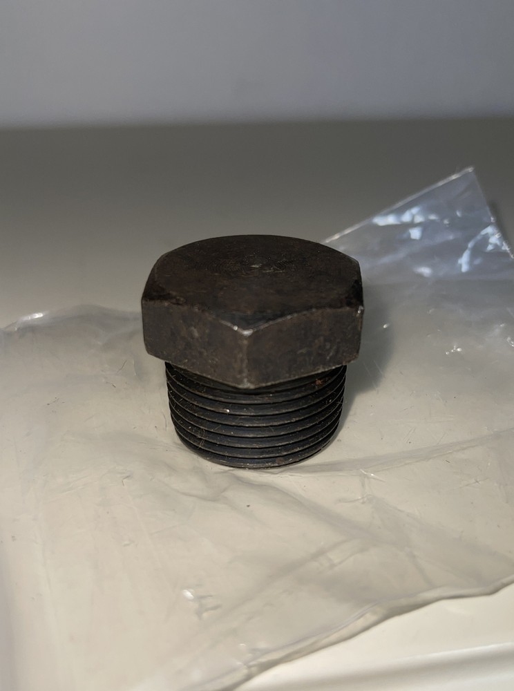 1NPT Male Outer Hex Head Plug Carbon Steel Solid Thread Terminate Pipe End Fit