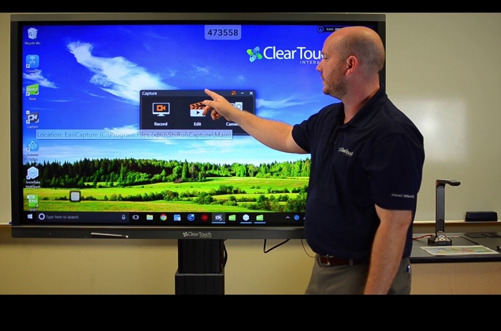 75 inch clear touch smart screen