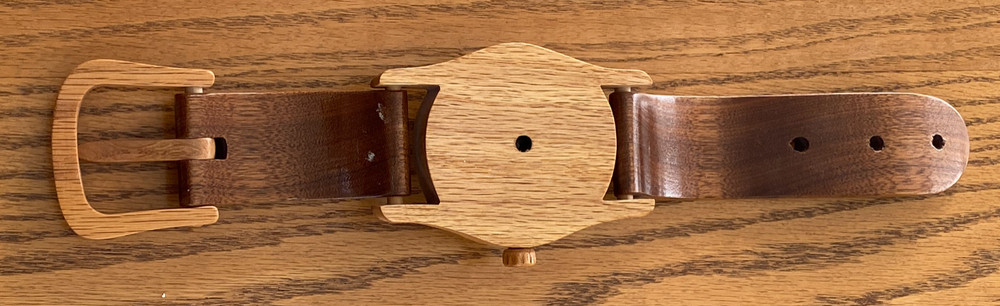 Unique Handmade Wooden Desktop Clock - Free Shipping