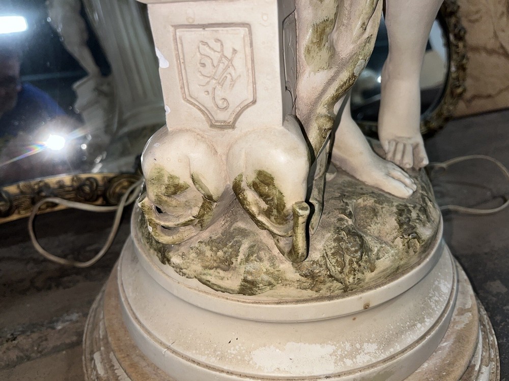 Large Vintage Italian Figural Floor Lamp