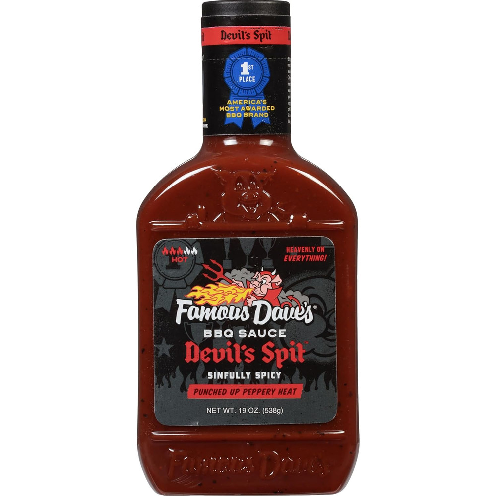 - 2 Pck, Devil'S Spit BBQ Sauce (38 Oz.)