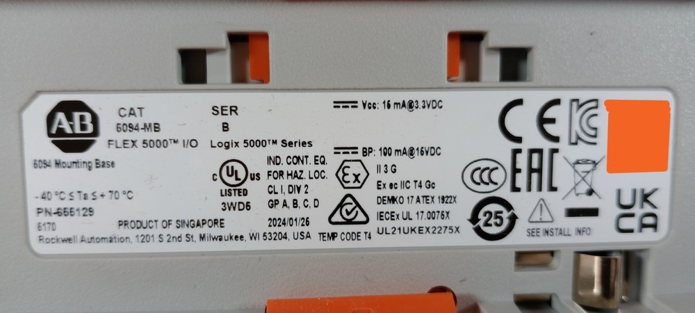 2024 Allen Bradley Flex 5000 Base Module 5094-MB