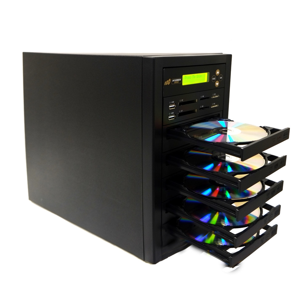 ACUMEN Media Mirror PLUS 1 to 4 Duplicator - Flash (SD CF MS MMC USB) / DVD