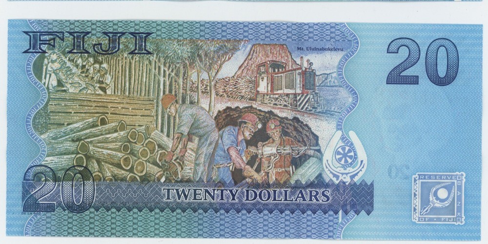 Fiji 20 Dollars ND 2012 Pick 117 UNC Uncirculated Banknote