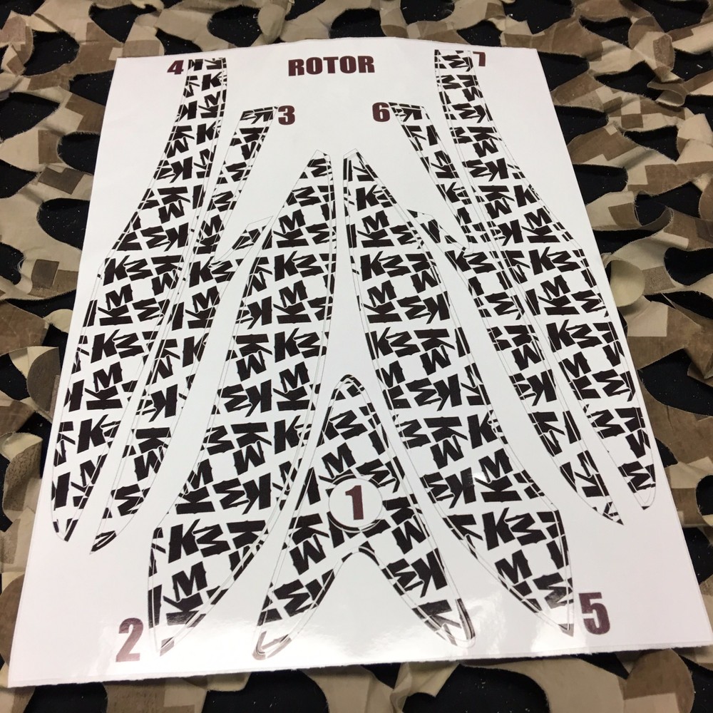 NEW KM Paintball Rotor Loader Wrap - KM White